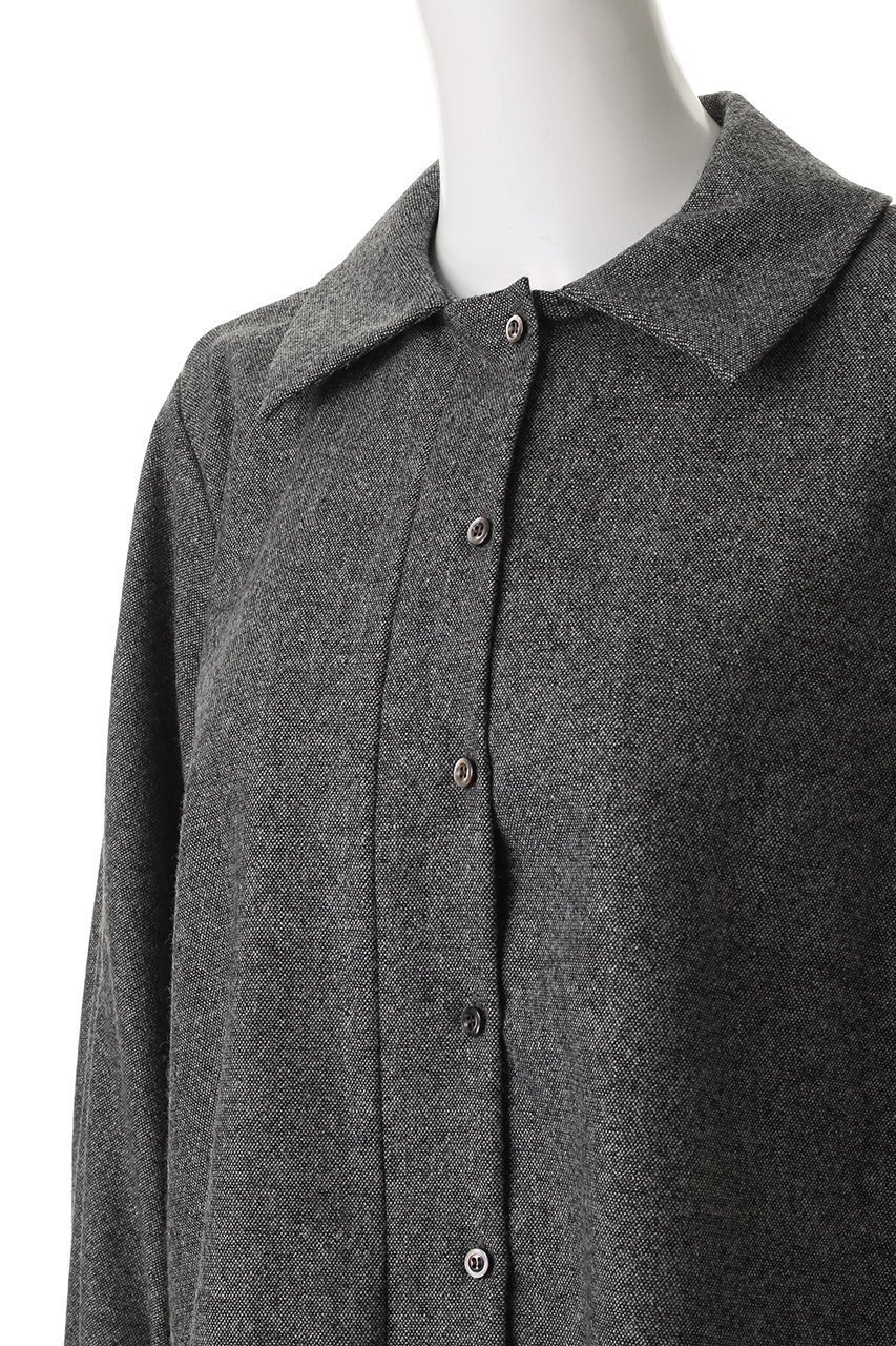 【ミズイロ インド/mizuiro ind】のwool blend ballon slv tunic shirt シャツ 人気、トレンドファッション・服の通販 founy(ファニー)  ファッション Fashion レディースファッション Fashion for Women トップス・カットソー Cut & Sew Tops シャツ・ブラウス・オフィスカジュアル Elegant Blouses & Button-Ups スリーブ Sleeve, Long Sleeve / Short Sleeve ロング Long, Long-Length 新作・新入荷 New Arrivals / New In A/W・秋冬 Autumn/Winter 羽織 Haori, Light Jacket other-5|ID: prp329100004755371 ipo3291000000034397008