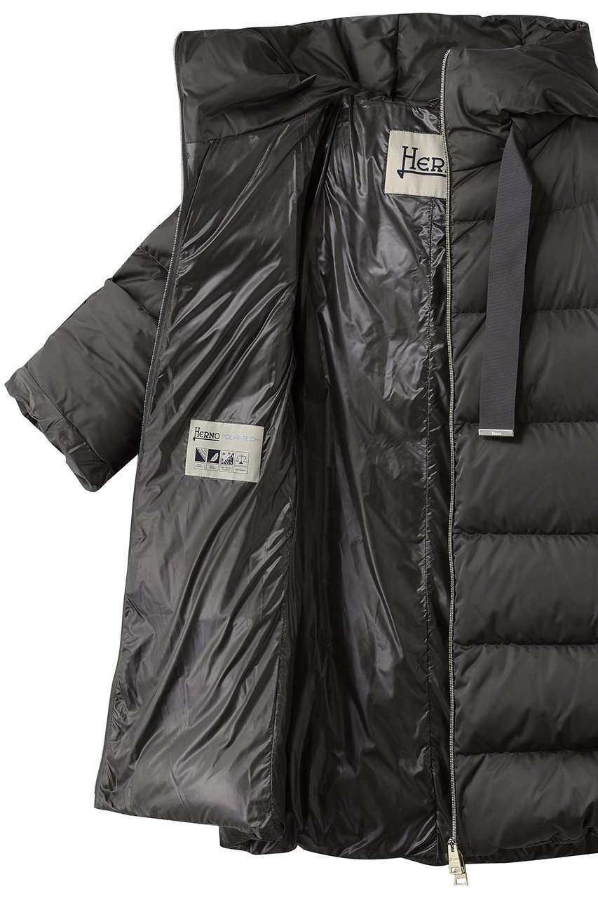 【ヘルノ/HERNO】のはっ水ポリエステルダウンフーディーコート 人気、トレンドファッション・服の通販 founy(ファニー) 　ファッション　Fashion　レディースファッション　Fashion for Women　アウター　Coat / Outerwear Collection　コート・ロングコート・ピーコート　Long Coats, Peacoats & More　ダウン　Down, Puffer　エレガント 上品　Elegant　新作・新入荷　New Arrivals / New In　軽量　Lightweight, Ultra Light　防寒　Cold Protection, Winter-Ready　other-6|ID: prp329100004755375 ipo3291000000034397044