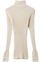 【プリスティン/PRISTINE】のアルパカ混リブタートルセーター ナチュラル|ID:prp329100004755379