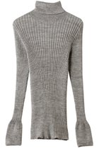 【プリスティン/PRISTINE】のアルパカ混リブタートルセーター グレー|ID:prp329100004755379