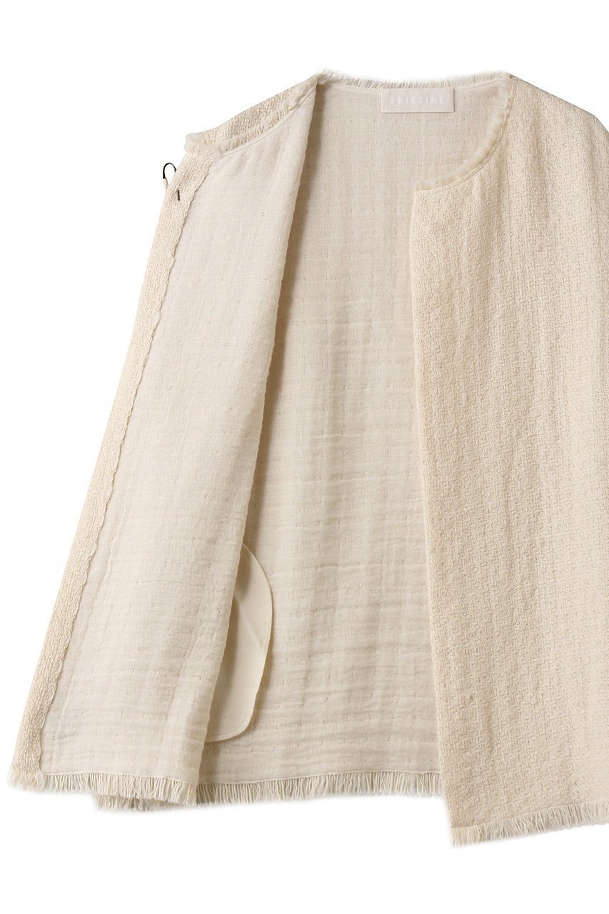 【プリスティン/PRISTINE】のPRISTINE ツイードベスト 人気、トレンドファッション・服の通販 founy(ファニー) 　ファッション　Fashion　レディースファッション　Fashion for Women　アウター　Coat / Outerwear Collection　レディースジャケット・軽アウター　Jackets　シンプル　Simple, Minimal　ジャケット　Jacket, Outerwear　ツイード　Twill, Twill Weave　ベスト　Vest, Waistcoat　秋　Autumn　other-7|ID: prp329100004755389 ipo3291000000035972690