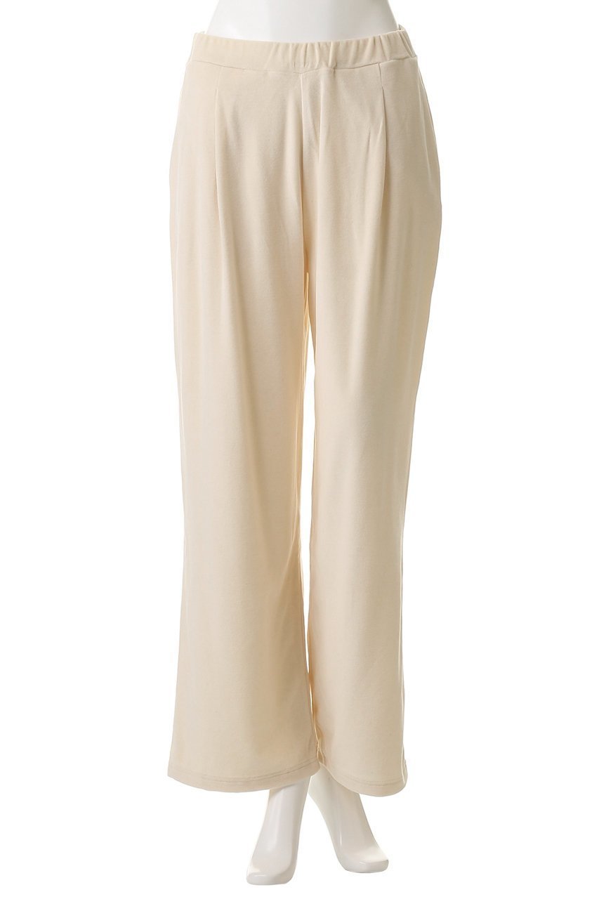 【プリスティン/PRISTINE】のベロアタックパンツ 人気、トレンドファッション・服の通販 founy(ファニー) 　ファッション　Fashion　レディースファッション　Fashion for Women　パンツ　Pants & Trousers　お家時間・ステイホーム　Stay Home / At Home　ストレート　Straight, Straight Cut　トレンド　Trend, Trending Now　フロント　Front, Front Design　ベロア　Velour, Soft Velvet　リラックス　Relax, Relaxed Fit　エレガント 上品　Elegant　旅行　Travel　other-2|ID: prp329100004755390 ipo3291000000035836239