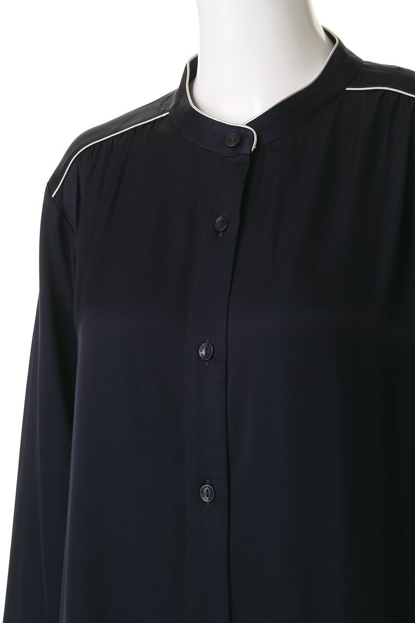 【キッドブルー/KID BLUE / GOODS】のプレミアムサテンナイティ 人気、トレンドファッション・服の通販 founy(ファニー) ギャザー Gathered, Ruffled サテン Satin, Glossy Fabric スリーブ Sleeve, Long Sleeve / Short Sleeve パイピング Piping, Trim Design パジャマ Pajamas, Sleepwear フロント Front, Front Design ロング Long, Long-Length エレガント 上品 Elegant 新作・新入荷 New Arrivals / New In other-5|ID: prp329100004755399 ipo3291000000034397227