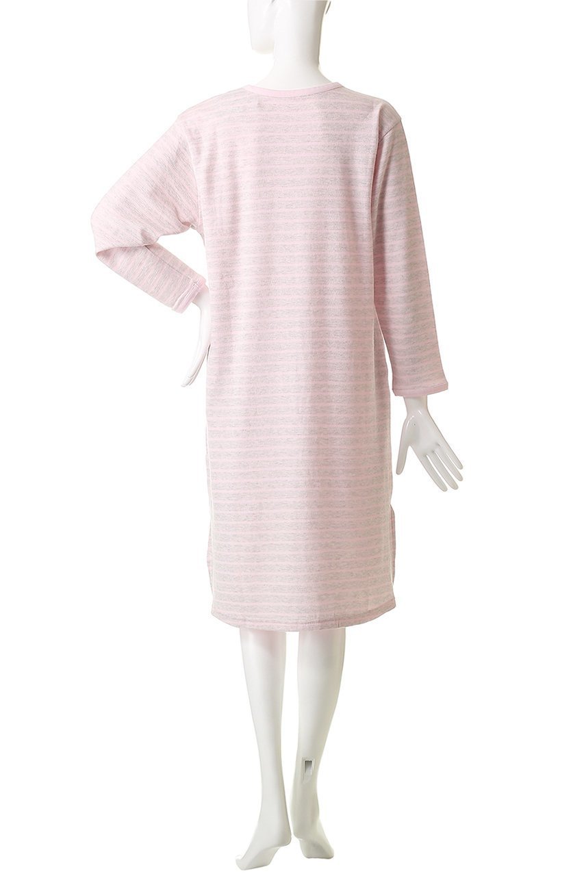 【キッドブルー/KID BLUE / GOODS】の25Wフェイスボーダーワンピース 人気、トレンドファッション・服の通販 founy(ファニー) お家時間・ステイホーム Stay Home / At Home スリーブ Sleeve, Long Sleeve / Short Sleeve ダブル Double, Double-Breasted パジャマ Pajamas, Sleepwear フェイス Face, Facial Design ポケット Pocket, Pocket Detail ラウンド Round, Round Neck ロング Long, Long-Length 新作・新入荷 New Arrivals / New In 旅行 Travel other-4|ID: prp329100004755401 ipo3291000000034397236