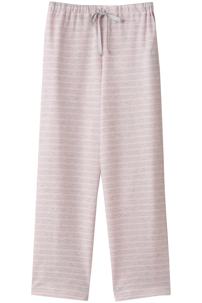 【キッドブルー/KID BLUE / GOODS】の25Wフェイスボーダーボトムス インテリア・キッズ・メンズ・レディースファッション・服の通販 founy(ファニー) ストレート Straight, Straight Cut ダブル Double, Double-Breasted パジャマ Pajamas, Sleepwear フェイス Face, Facial Design ボーダー Border, Stripe リラックス Relax, Relaxed Fit ロング Long, Long-Length 新作・新入荷 New Arrivals / New In ライトグレー|ID: prp329100004755403 ipo3291000000034397243