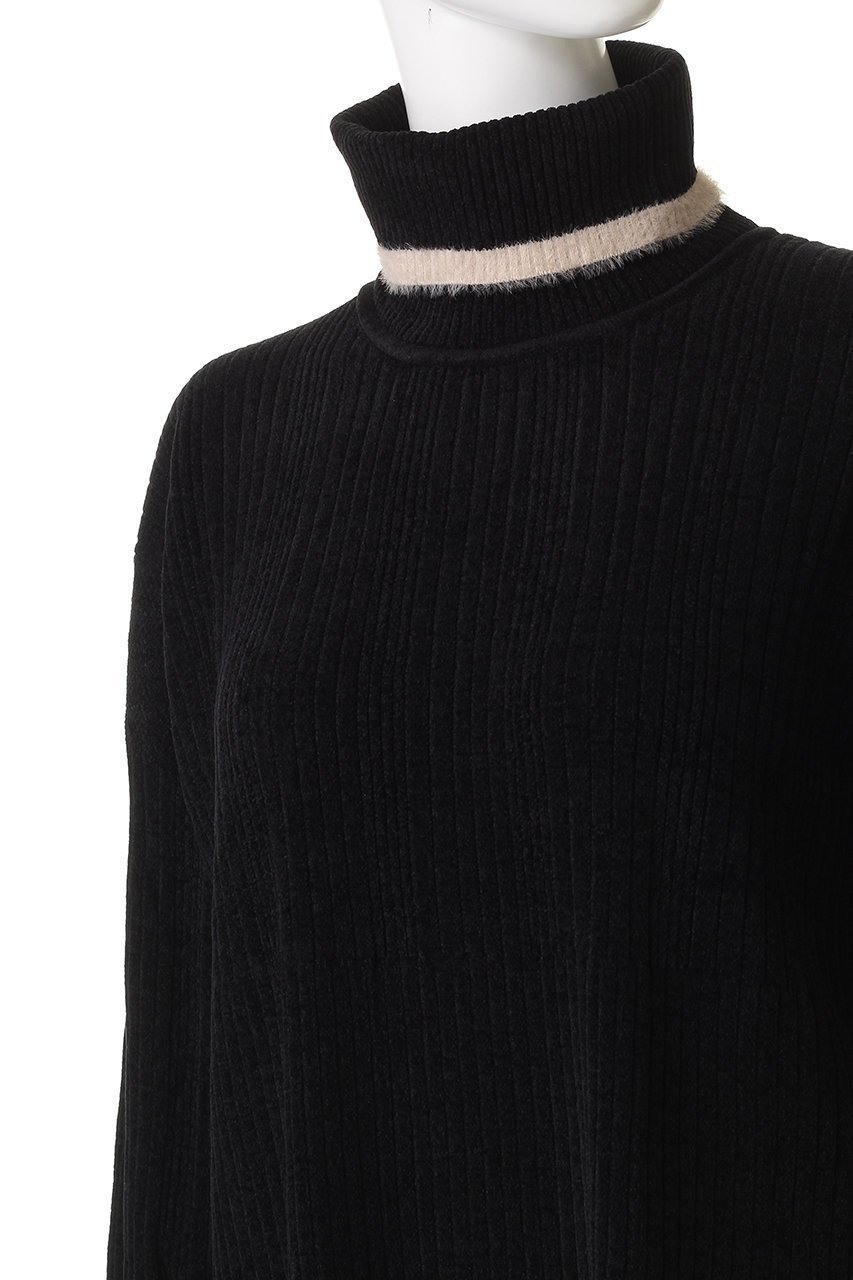 【キッドブルー/KID BLUE / GOODS】の25リブニットワンピース 人気、トレンドファッション・服の通販 founy(ファニー) 　ウォーム　Warm Fabric　シンプル　Simple, Minimal　スタンド　Stand Collar, Upright Stand　パジャマ　Pajamas, Sleepwear　リブニット　Rib Knit, Ribbed Knit　A/W・秋冬　Autumn/Winter　other-5|ID: prp329100004755406 ipo3291000000034397269