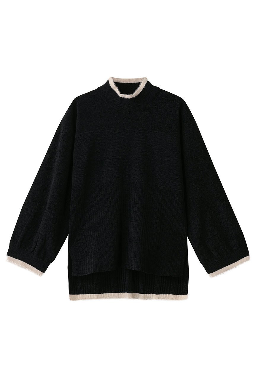 【キッドブルー/KID BLUE】の25リブニットトップス インテリア・キッズ・メンズ・レディースファッション・服の通販 founy(ファニー) ファッション Fashion レディースファッション Fashion for Women トップス・カットソー Cut & Sew Tops ニット Knit Tops & Sweaters スリーブ Sleeve, Long Sleeve / Short Sleeve パジャマ Pajamas, Sleepwear リラックス Relax, Relaxed Fit ロング Long, Long-Length ブラック|ID: prp329100004755412 ipo3291000000034397301
