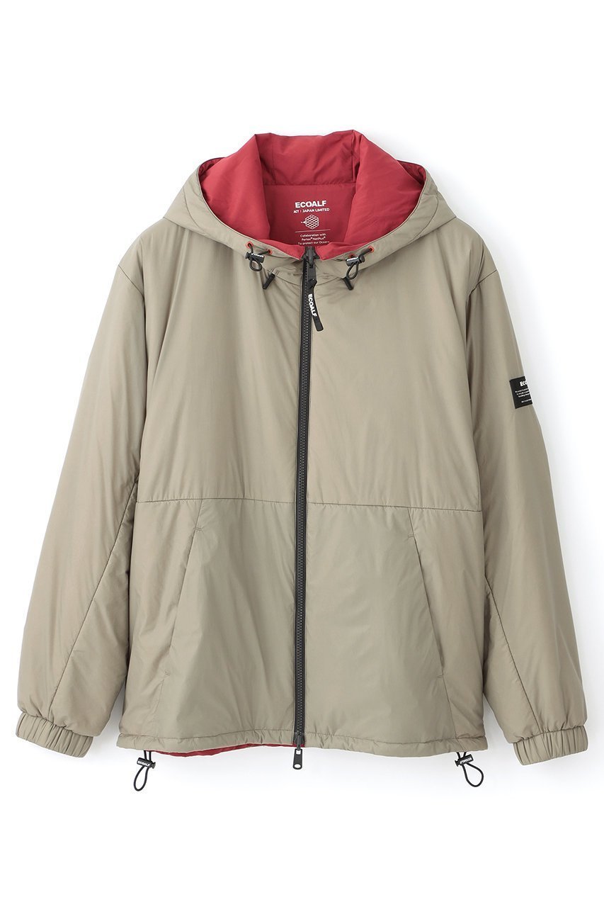 【エコアルフ/ECOALF】の【UNISEX】ACT NETPLUS リバーシブルアウター【日本限定】 インテリア・キッズ・メンズ・レディースファッション・服の通販 founy(ファニー) 　ファッション　Fashion　レディースファッション　Fashion for Women　アウター　Coat / Outerwear Collection　コート・ロングコート・ピーコート　Long Coats, Peacoats & More　ユニセックス　Unisex, Genderless　ショート　Short, Short Length　トラベル　Travel, Travel Gear　プレミアム　Premium, High-End　モダン　Modern, Contemporary　リップ　Lip, Lip Motif　リバーシブル　Reversible, Two-Sided　リラックス　Relax, Relaxed Fit　新作・新入荷　New Arrivals / New In　軽量　Lightweight, Ultra Light　カーキ/レッド|ID: prp329100004755415 ipo3291000000034397320