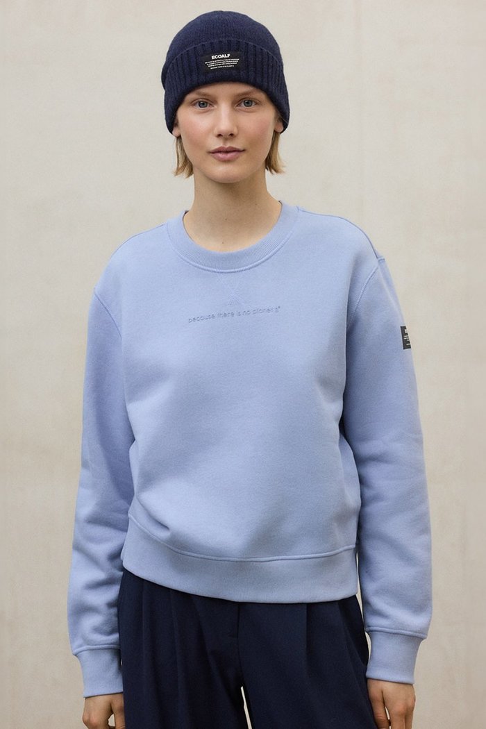 【エコアルフ/ECOALF】のALBOR BECAUSE スウェット / ALBOR SWEATSHIRT WOMAN インテリア・キッズ・メンズ・レディースファッション・服の通販 founy(ファニー) https://founy.com/ ファッション Fashion レディースファッション Fashion for Women トップス・カットソー Cut & Sew Tops シャツ・ブラウス・オフィスカジュアル Elegant Blouses & Button-Ups レディースパーカー・カジュアルフーディー Casual Hoodies & Sweatshirts ロングTシャツ・Tシャツ Longline T-Shirts & Tees スウェット・クルーネックトップス Sweatshirts & Crewnecks / Relaxed Fit Sweat Tops カットソー・ベーシックTシャツ Cut-and-Sewn Tops / Stretch Tees & Basics コレクション Collection, Seasonal Line ショルダー Shoulder, Shoulder Strap スウェット / スエット Sweatshirt, Sweatwear ドロップ Drop Shoulder, Dropped Style フロント Front, Front Design プリント Print, Printed Pattern ベーシック Basic, Essential ラバー Rubber, Rubber Sole |ID: prp329100004755417 ipo3291000000035836374