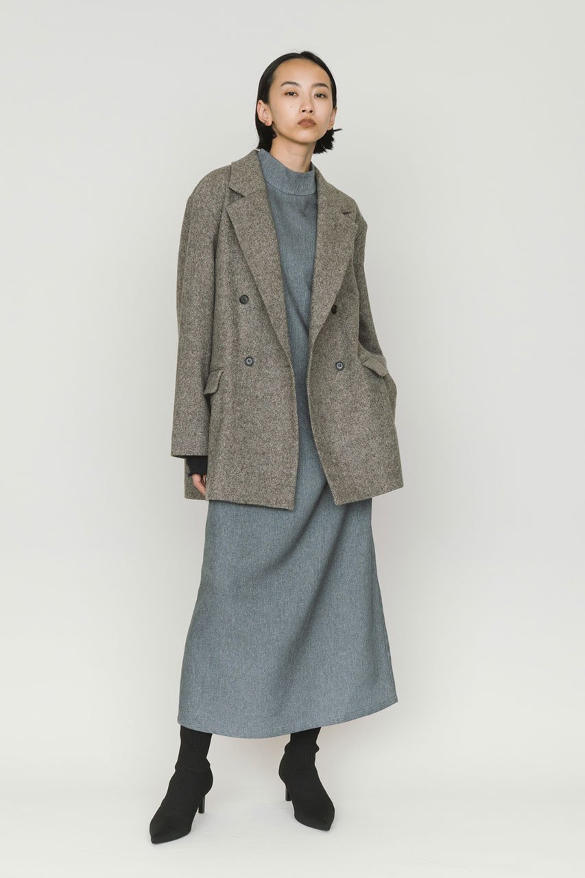 【ミディウミソリッド/MIDIUMISOLID】のハイネックノースリーブワンピース 人気、トレンドファッション・服の通販 founy(ファニー) 　ファッション　Fashion　レディースファッション　Fashion for Women　ワンピース　Dresses　チュニック　Tunic Tops & Dresses　なめらか　Smooth, Silky Texture　アクセサリー　Fashion Accessories　シューズ　Shoes, Footwear　チュニック　Tunic, Long Top　ノースリーブ　Sleeveless, No-Sleeve　ハイネック　High Neck, Mock Neck　モダン　Modern, Contemporary　ロング　Long, Long-Length　other-7|ID: prp329100004755418 ipo3291000000034555499