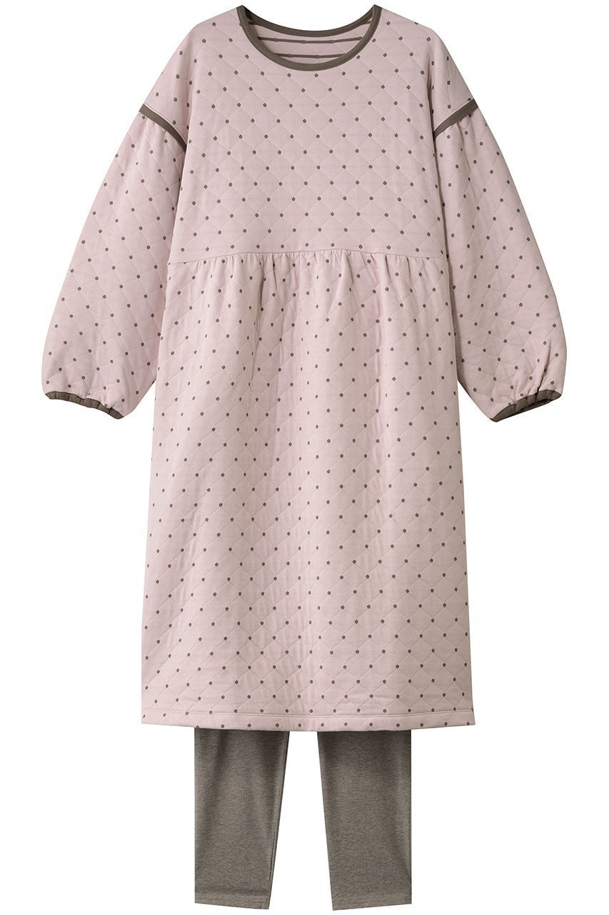 【キッドブルー/KID BLUE / GOODS】の25キルトドットJQナイティ(スパッツつき) 人気、トレンドファッション・服の通販 founy(ファニー) お家時間・ステイホーム Stay Home / At Home ウォーム Warm Fabric キルト Quilt, Quilted Fabric ギャザー Gathered, Ruffled ドット Polka Dot, Dot Pattern パジャマ Pajamas, Sleepwear 新作・新入荷 New Arrivals / New In A/W・秋冬 Autumn/Winter other-1|ID: prp329100004755421 ipo3291000000034397355