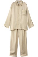 【キッドブルー/KID BLUE】のプレミアムサテンパジャマ 人気、トレンドファッション・服の通販 founy(ファニー) ファッション Fashion レディースファッション Fashion for Women トップス・カットソー Cut & Sew Tops サテン Satin, Glossy Fabric スリーブ Sleeve, Long Sleeve / Short Sleeve パイピング Piping, Trim Design パジャマ Pajamas, Sleepwear ロング Long, Long-Length |ID:prp329100004755425