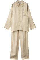 【キッドブルー/KID BLUE / GOODS】のプレミアムサテンパジャマ 人気、トレンドファッション・服の通販 founy(ファニー) サテン Satin, Glossy Fabric スリーブ Sleeve, Long Sleeve / Short Sleeve パイピング Piping, Trim Design パジャマ Pajamas, Sleepwear ロング Long, Long-Length 新作・新入荷 New Arrivals / New In thumbnail ゴールド|ID: prp329100004755425 ipo3291000000034397383