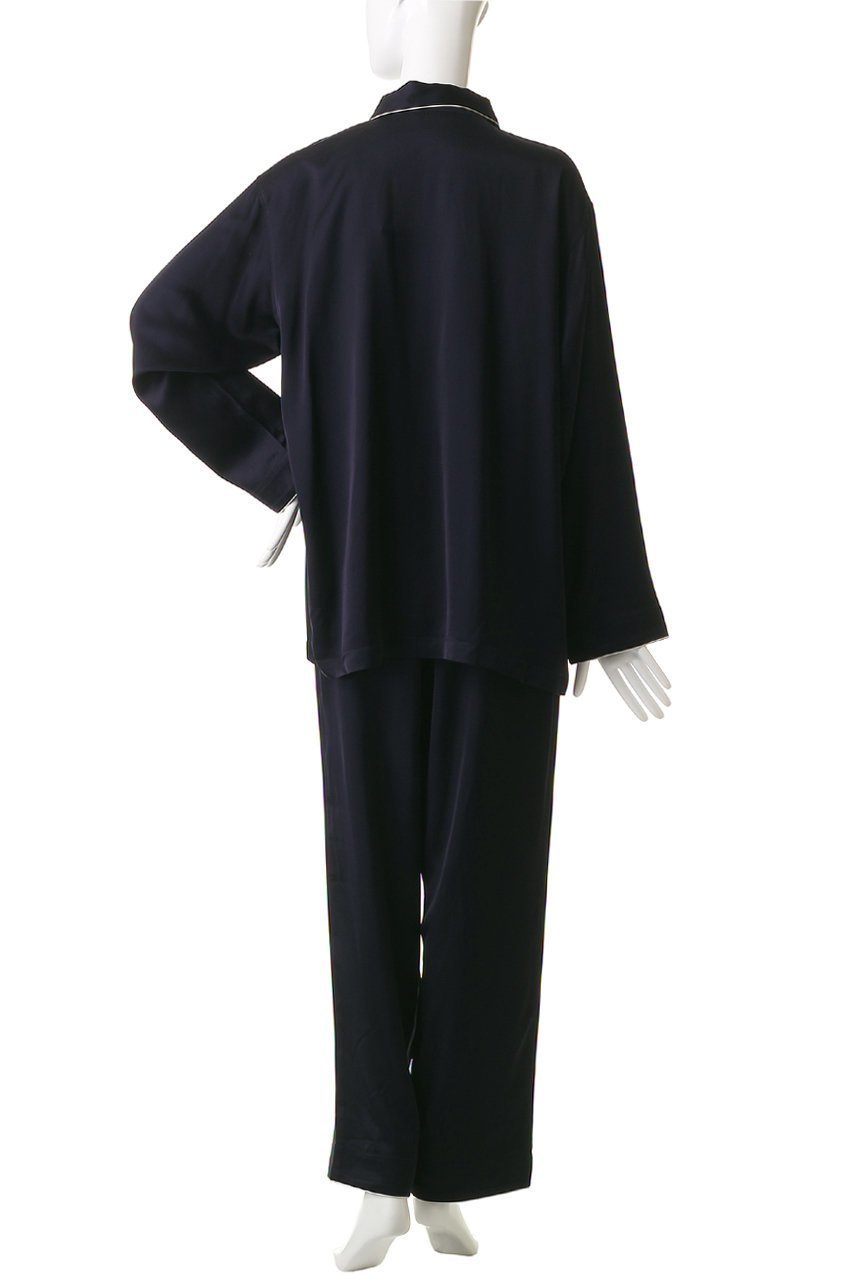 【キッドブルー/KID BLUE / GOODS】のプレミアムサテンパジャマ 人気、トレンドファッション・服の通販 founy(ファニー) サテン Satin, Glossy Fabric スリーブ Sleeve, Long Sleeve / Short Sleeve パイピング Piping, Trim Design パジャマ Pajamas, Sleepwear ロング Long, Long-Length 新作・新入荷 New Arrivals / New In other-4|ID: prp329100004755425 ipo3291000000034397389