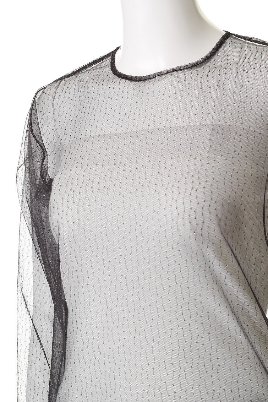 【フォーラム/FOURAM】のLAME TULLE STRIPE PULL OVER 人気、トレンドファッション・服の通販 founy(ファニー)  ファッション Fashion レディースファッション Fashion for Women トップス・カットソー Cut & Sew Tops シャツ・ブラウス・オフィスカジュアル Elegant Blouses & Button-Ups なめらか Smooth, Silky Texture キャミソール Camisole, Spaghetti Strap Top ストライプ Stripe, Striped Pattern スリーブ Sleeve, Long Sleeve / Short Sleeve チュール Tulip, Tulip Motif ロング Long, Long-Length エレガント 上品 Elegant 新作・新入荷 New Arrivals / New In A/W・秋冬 Autumn/Winter other-5|ID: prp329100004755431 ipo3291000000034397424