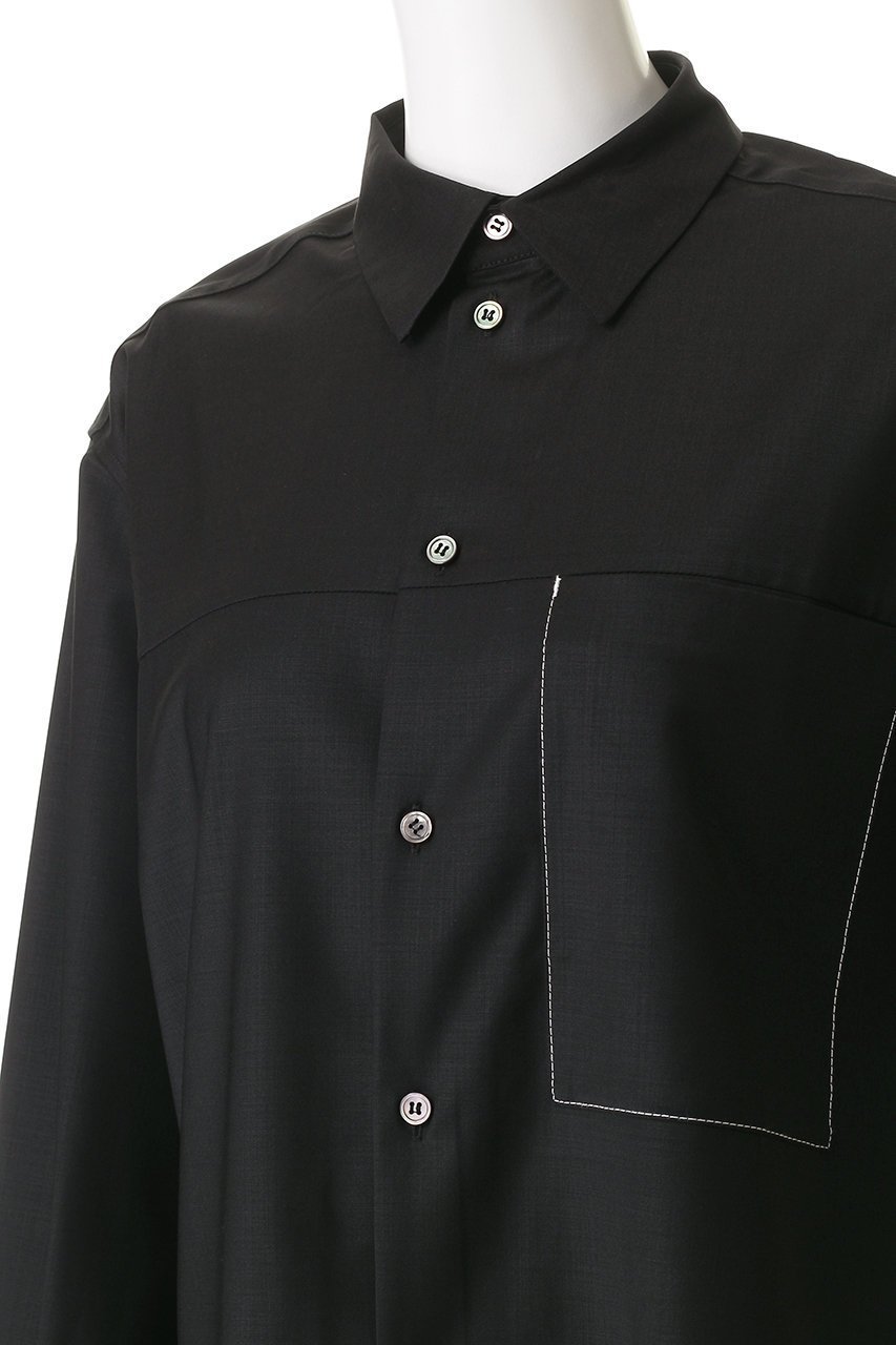 【フォーラム/FOURAM】のGLOSS COATED WOOL SHIRT 人気、トレンドファッション・服の通販 founy(ファニー) 　ファッション　Fashion　レディースファッション　Fashion for Women　アウター　Coat / Outerwear Collection　コート・ロングコート・ピーコート　Long Coats, Peacoats & More　トップス・カットソー　Cut & Sew Tops　シャツ・ブラウス・オフィスカジュアル　Elegant Blouses & Button-Ups　なめらか　Smooth, Silky Texture　スリーブ　Sleeve, Long Sleeve / Short Sleeve　ポケット　Pocket, Pocket Detail　モダン　Modern, Contemporary　ロング　Long, Long-Length　羽織　Haori, Light Jacket　other-5|ID: prp329100004755433 ipo3291000000035717236