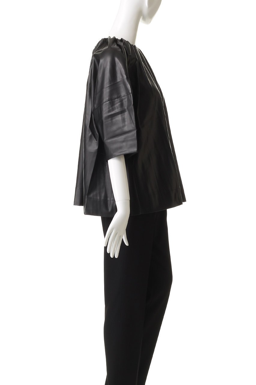 【その他のブランド/Other】のFAUX LEATHER SMOCK 人気、トレンドファッション・服の通販 founy(ファニー) 　ファッション　Fashion　レディースファッション　Fashion for Women　ワンピース　Dresses　チュニック　Tunic Tops & Dresses　インナー　Innerwear　ギャザー　Gathered, Ruffled　チュニック　Tunic, Long Top　新作・新入荷　New Arrivals / New In　other-3|ID: prp329100004755434 ipo3291000000034397441