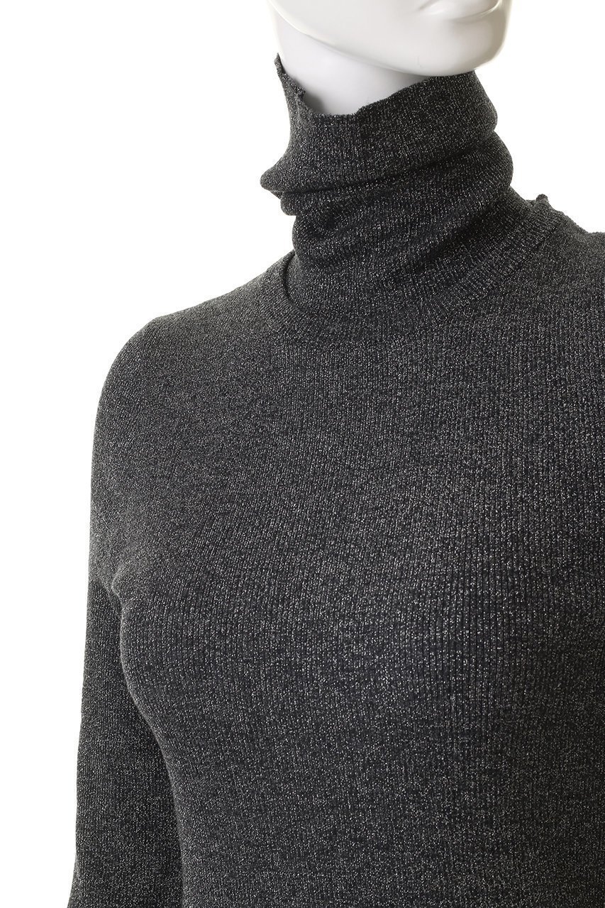 【その他のブランド/Other】のLAME RIBBED 2-WAY KNIT 人気、トレンドファッション・服の通販 founy(ファニー) 　ファッション　Fashion　レディースファッション　Fashion for Women　トップス・カットソー　Cut & Sew Tops　ニット　Knit Tops & Sweaters　カジュアルプルオーバー・ニットトップス　Pullovers & Knit Tops / Casual Pullovers　タートル　Turtleneck, Turtle Collar　トレンド　Trend, Trending Now　ハイネック　High Neck, Mock Neck　ミックス　Mix, Mixed Style　ロング　Long, Long-Length　エレガント 上品　Elegant　新作・新入荷　New Arrivals / New In　other-5|ID: prp329100004755441 ipo3291000000034397487