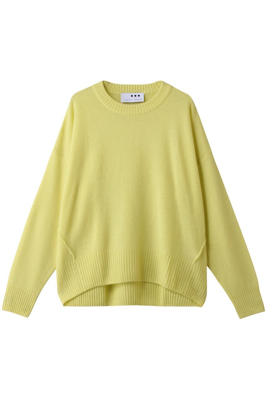 【スリー ドッツ/three dots】のホリデーカシミヤプルオーバー インテリア・キッズ・メンズ・レディースファッション・服の通販 founy(ファニー) 　ファッション　Fashion　レディースファッション　Fashion for Women　トップス・カットソー　Cut & Sew Tops　ニット　Knit Tops & Sweaters　カジュアルプルオーバー・ニットトップス　Pullovers & Knit Tops / Casual Pullovers　なめらか　Smooth, Silky Texture　シンプル　Simple, Minimal　スリーブ　Sleeve, Long Sleeve / Short Sleeve　ロング　Long, Long-Length　再入荷　Restock / Back in Stock　ブリリアント イエロー|ID: prp329100004755471 ipo3291000000034397749