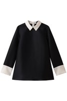 【エムフィル/M Fil】のシルキーWクロス バイカラーブラウス 人気、トレンドファッション・服の通販 founy(ファニー) ファッション Fashion レディースファッション Fashion for Women トップス・カットソー Cut & Sew Tops シャツ・ブラウス・オフィスカジュアル Elegant Blouses & Button-Ups おすすめ Recommended / Our Picks スリーブ Sleeve, Long Sleeve / Short Sleeve ダブル Double, Double-Breasted マニッシュ Mannish, Boyish ロング Long, Long-Length 新作・新入荷 New Arrivals / New In 軽量 Lightweight, Ultra Light |ID:prp329100004755475