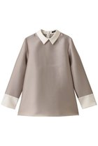 【エムフィル/M Fil】のシルキーWクロス バイカラーブラウス 人気、トレンドファッション・服の通販 founy(ファニー) ファッション Fashion レディースファッション Fashion for Women トップス・カットソー Cut & Sew Tops シャツ・ブラウス・オフィスカジュアル Elegant Blouses & Button-Ups おすすめ Recommended / Our Picks スリーブ Sleeve, Long Sleeve / Short Sleeve ダブル Double, Double-Breasted マニッシュ Mannish, Boyish ロング Long, Long-Length 新作・新入荷 New Arrivals / New In 軽量 Lightweight, Ultra Light thumbnail 薄ベージュ|ID: prp329100004755475 ipo3291000000034397865