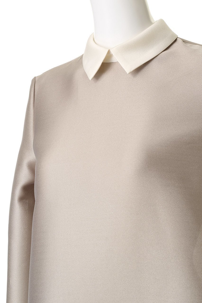 【エムフィル/M Fil】のシルキーWクロス バイカラーブラウス 人気、トレンドファッション・服の通販 founy(ファニー)  ファッション Fashion レディースファッション Fashion for Women トップス・カットソー Cut & Sew Tops シャツ・ブラウス・オフィスカジュアル Elegant Blouses & Button-Ups おすすめ Recommended / Our Picks スリーブ Sleeve, Long Sleeve / Short Sleeve ダブル Double, Double-Breasted マニッシュ Mannish, Boyish ロング Long, Long-Length 新作・新入荷 New Arrivals / New In 軽量 Lightweight, Ultra Light other-5|ID: prp329100004755475 ipo3291000000034397869