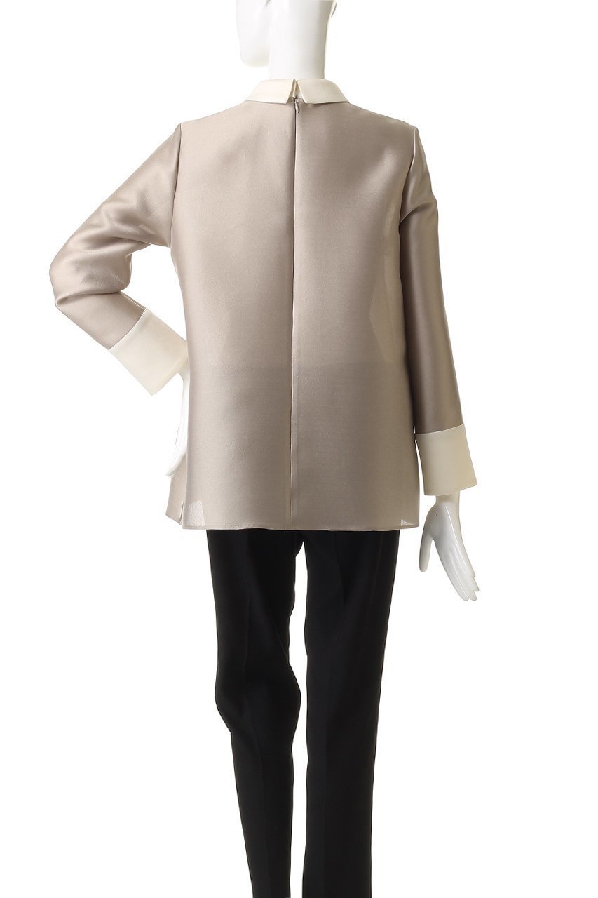 【エムフィル/M Fil】のシルキーWクロス バイカラーブラウス 人気、トレンドファッション・服の通販 founy(ファニー) 　ファッション　Fashion　レディースファッション　Fashion for Women　トップス・カットソー　Cut & Sew Tops　シャツ・ブラウス・オフィスカジュアル　Elegant Blouses & Button-Ups　2026年　2026　おすすめ　Recommended / Our Picks　スリーブ　Sleeve, Long Sleeve / Short Sleeve　ダブル　Double, Double-Breasted　マニッシュ　Mannish, Boyish　ロング　Long, Long-Length　夏　Summer　春　Spring　S/S・春夏　SS, Spring/Summer, Warm Season　軽量　Lightweight, Ultra Light　other-4|ID: prp329100004755475 ipo3291000000035386295