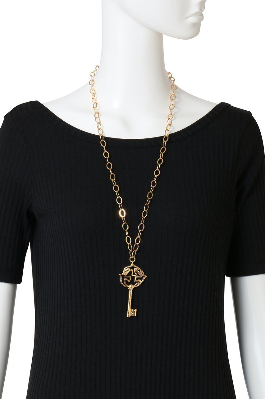 【セシル エ ジャンヌ/CECILE ET JEANNE】のキーネックレス ゴールド M 人気、トレンドファッション・服の通販 founy(ファニー) 　ファッション　Fashion　レディースファッション　Fashion for Women　ジュエリー　Jewelry　ネックレス　Necklaces & Pendants　チェーン　Chain, Chain Strap　ネックレス　Necklace, Pendant Necklace　モチーフ　Motif, Design Theme　other-3|ID: prp329100004756471 ipo3291000000036108023