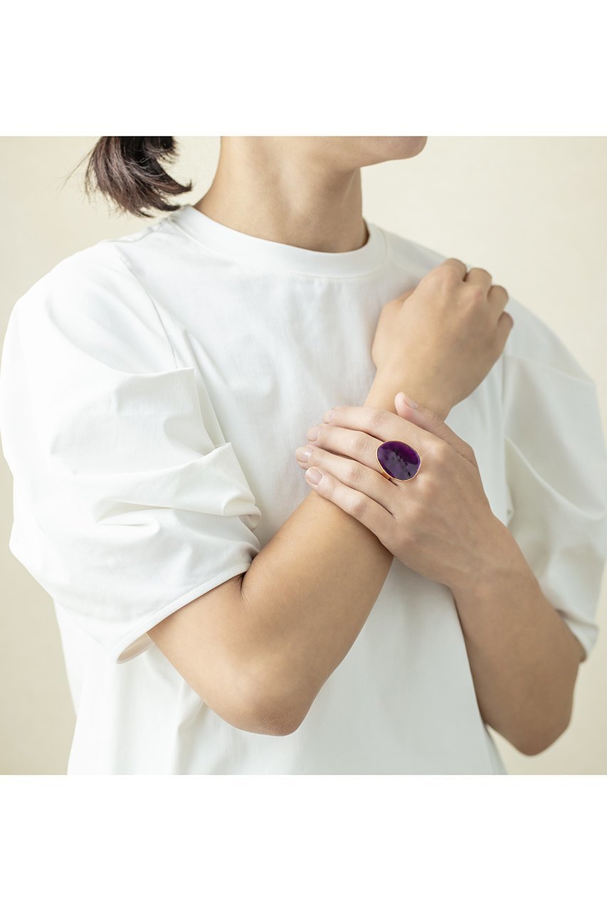 【セシル エ ジャンヌ/CECILE ET JEANNE】のエマイユ バイオレット プレートリング 人気、トレンドファッション・服の通販 founy(ファニー)  ファッション Fashion レディースファッション Fashion for Women おすすめ Recommended / Our Picks コーティング Coating, Coated Finish ハンド Hand, Handmade プレート Plate, Dish リップ Lip, Lip Motif 新作・新入荷 New Arrivals / New In other-2|ID: prp329100004756476 ipo3291000000034407939