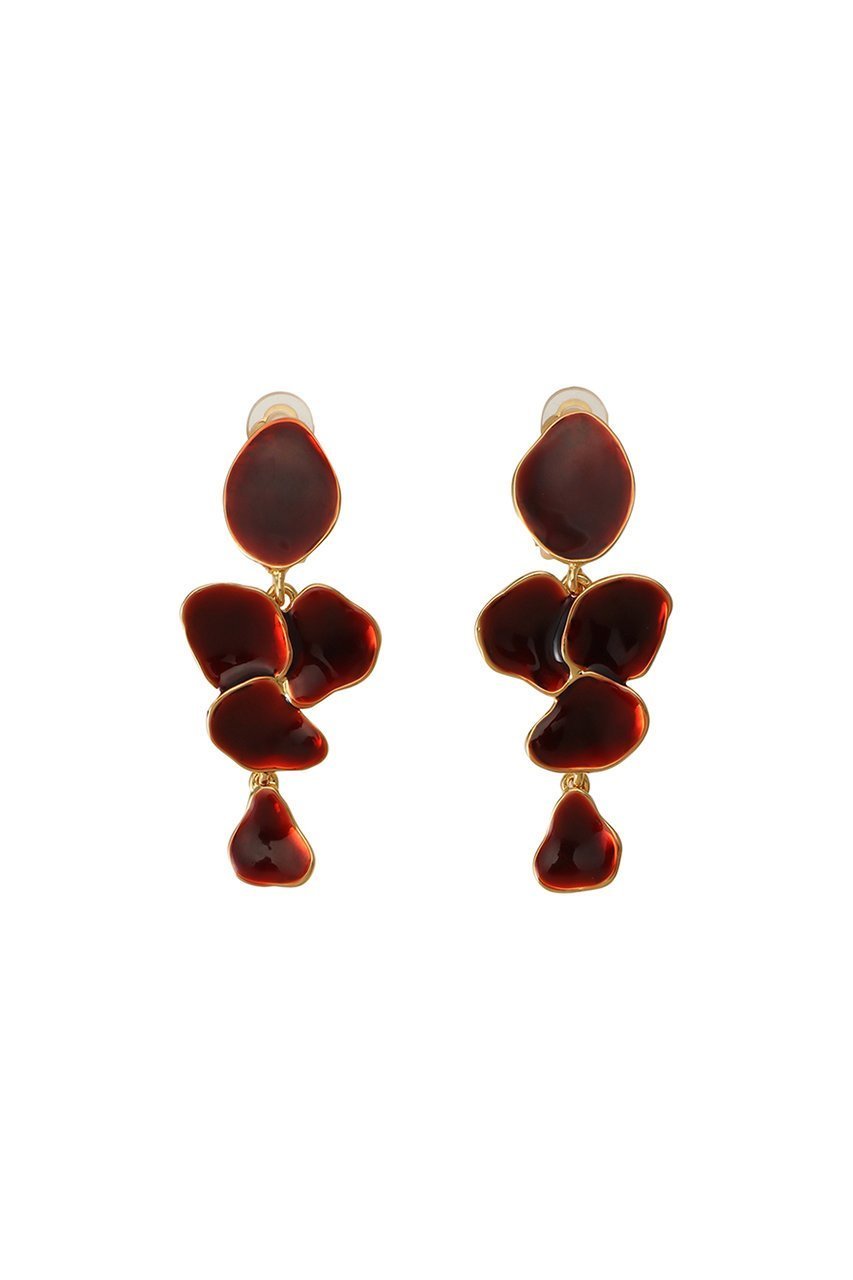 【セシル エ ジャンヌ/CECILE ET JEANNE】のエマイユ ペタルロングイヤリング インテリア・キッズ・メンズ・レディースファッション・服の通販 founy(ファニー) 　ファッション　Fashion　レディースファッション　Fashion for Women　ジュエリー　Jewelry　ファッションリング　Fashion Rings　イヤリング・フープ・ドロップタイプ　Hoop, Drop & Clip Earrings　おすすめ　Recommended / Our Picks　イヤリング　Earrings　トレンド　Trend, Trending Now　ネックレス　Necklace, Pendant Necklace　ブレスレット　Bracelet, Wristband　リップ　Lip, Lip Motif　人気　Popular, Best Seller　ルージュ|ID: prp329100004756477 ipo3291000000034887252