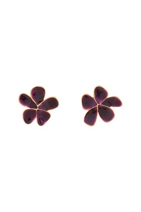 【セシル エ ジャンヌ/CECILE ET JEANNE】のエマイユ バイオレット フルールピアス 人気、トレンドファッション・服の通販 founy(ファニー) ファッション Fashion レディースファッション Fashion for Women ジュエリー Jewelry ファッションリング Fashion Rings イヤリング・フープ・ドロップタイプ Hoop, Drop & Clip Earrings イヤリング Earrings ドレス Dress, One-Piece リップ Lip, Lip Motif エレガント 上品 Elegant 新作・新入荷 New Arrivals / New In |ID:prp329100004756479