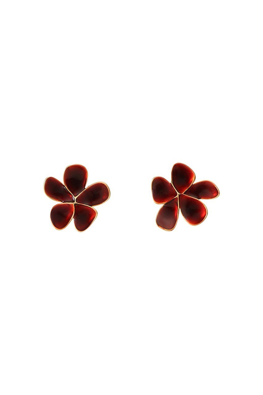 【セシル エ ジャンヌ/CECILE ET JEANNE】のエマイユ フルールピアス インテリア・キッズ・メンズ・レディースファッション・服の通販 founy(ファニー) ファッション Fashion レディースファッション Fashion for Women ジュエリー Jewelry ファッションリング Fashion Rings イヤリング・フープ・ドロップタイプ Hoop, Drop & Clip Earrings イヤリング Earrings ドレス Dress, One-Piece リップ Lip, Lip Motif エレガント 上品 Elegant ルージュ|ID: prp329100004756479 ipo3291000000034887254