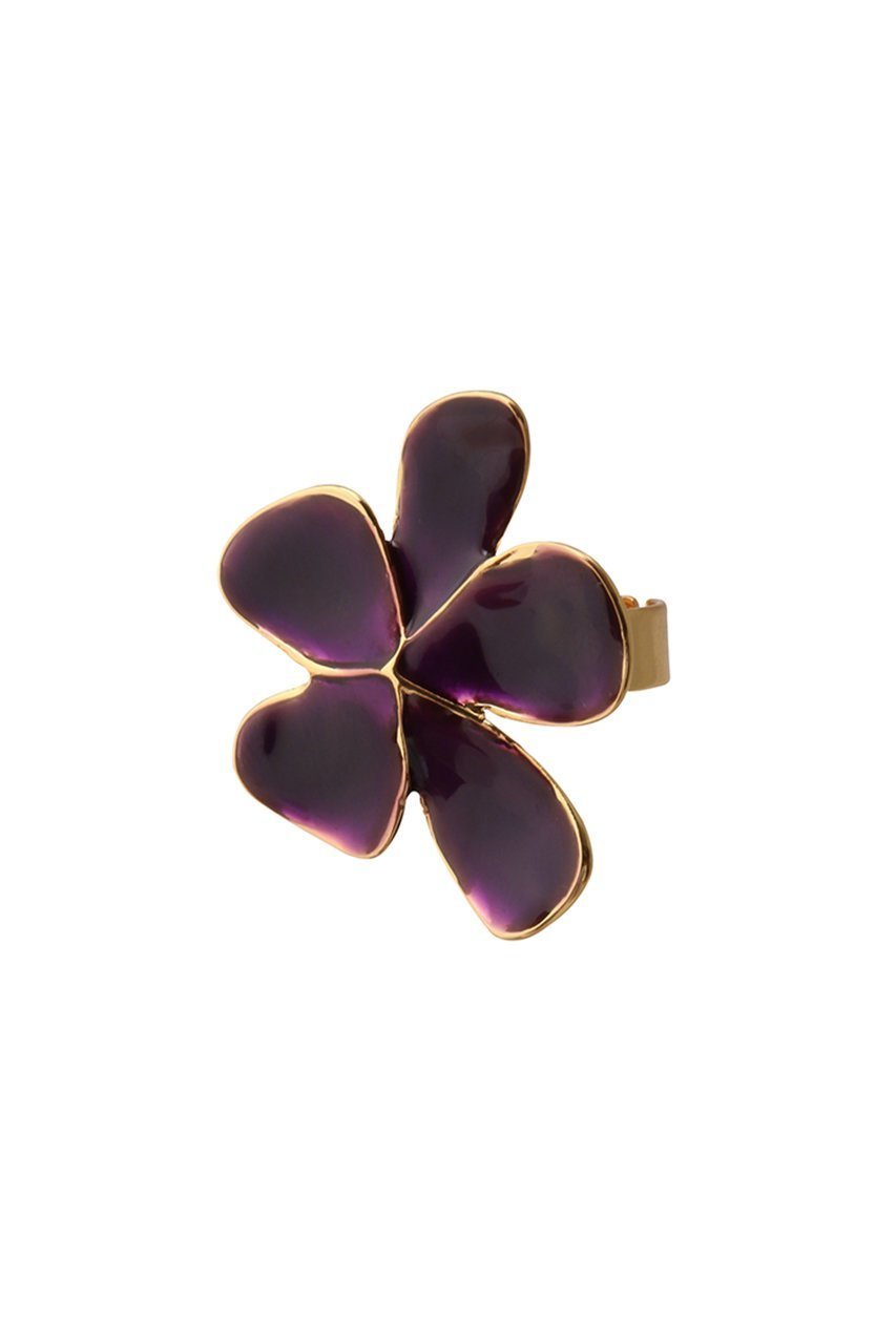 【セシル エ ジャンヌ/CECILE ET JEANNE】のエマイユ バイオレット フルールリング インテリア・キッズ・メンズ・レディースファッション・服の通販 founy(ファニー)  ファッション Fashion レディースファッション Fashion for Women おすすめ Recommended / Our Picks アクセサリー Fashion Accessories イヤリング Earrings シンプル Simple, Minimal プレート Plate, Dish リップ Lip, Lip Motif 新作・新入荷 New Arrivals / New In バイオレット|ID: prp329100004756480 ipo3291000000034407965