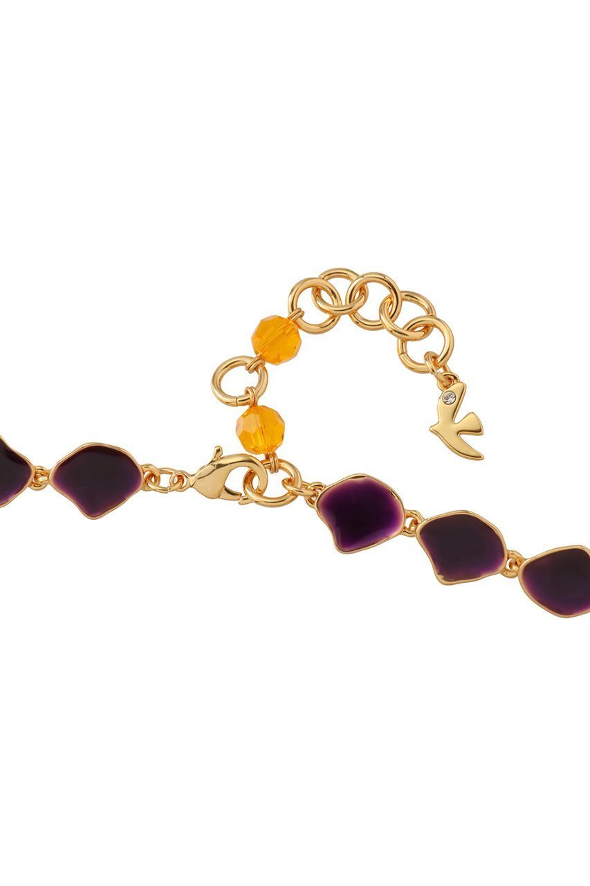 【セシル エ ジャンヌ/CECILE ET JEANNE】のエマイユ バイオレット ペタルネックレス 人気、トレンドファッション・服の通販 founy(ファニー) 　ファッション　Fashion　レディースファッション　Fashion for Women　ジュエリー　Jewelry　ネックレス　Necklaces & Pendants　おすすめ　Recommended / Our Picks　イヤリング　Earrings　オレンジ　Orange　デコルテ　Décolleté, Neckline　トレンド　Trend, Trending Now　ネックレス　Necklace, Pendant Necklace　ブレスレット　Bracelet, Wristband　プレート　Plate, Dish　リップ　Lip, Lip Motif　other-5|ID: prp329100004756482 ipo3291000000034407981