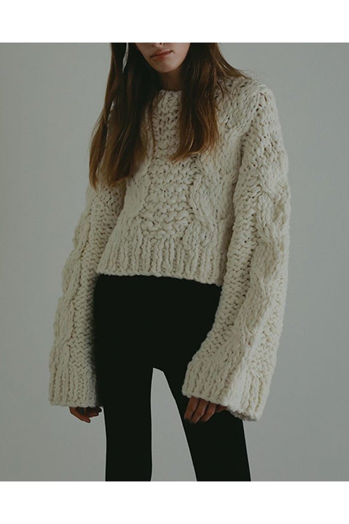 【エトレトウキョウ/ETRE TOKYO】のハンドニットケーブルプルオーバー インテリア・キッズ・メンズ・レディースファッション・服の通販 founy(ファニー) https://founy.com/ ファッション Fashion レディースファッション Fashion for Women トップス・カットソー Cut & Sew Tops ニット Knit Tops & Sweaters カジュアルプルオーバー・ニットトップス Pullovers & Knit Tops / Casual Pullovers アクリル Acrylic Material ハンド Hand, Handmade ミックス Mix, Mixed Style ワイド Wide, Wide Fit 手編み Hand-Knitted, Handmade Knit 新作・新入荷 New Arrivals / New In |ID: prp329100004756491 ipo3291000000034408045