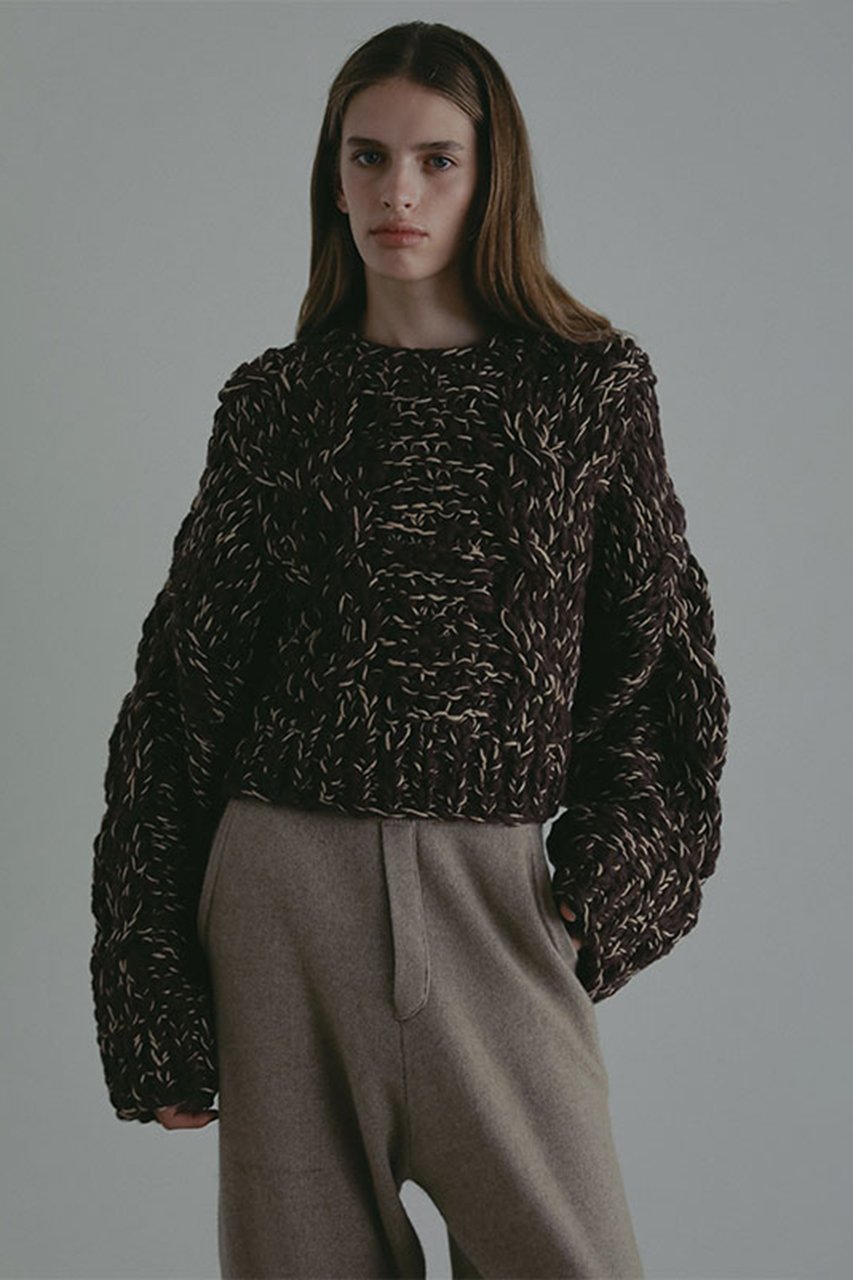 【エトレトウキョウ/ETRE TOKYO】のハンドニットケーブルプルオーバー 人気、トレンドファッション・服の通販 founy(ファニー)  ファッション Fashion レディースファッション Fashion for Women トップス・カットソー Cut & Sew Tops ニット Knit Tops & Sweaters カジュアルプルオーバー・ニットトップス Pullovers & Knit Tops / Casual Pullovers アクリル Acrylic Material ハンド Hand, Handmade ミックス Mix, Mixed Style ワイド Wide, Wide Fit 手編み Hand-Knitted, Handmade Knit 新作・新入荷 New Arrivals / New In other-2|ID: prp329100004756491 ipo3291000000034408048