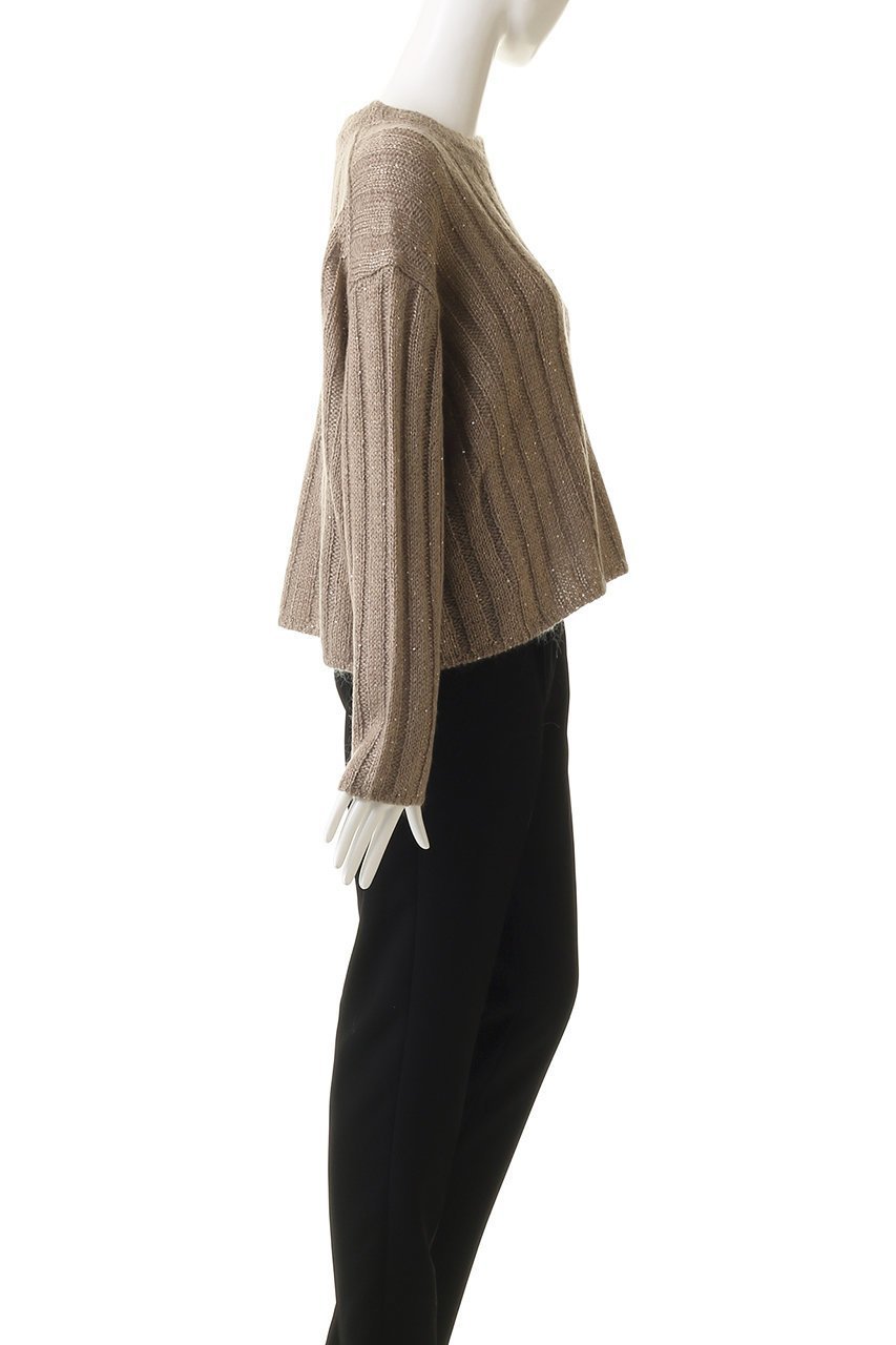 【エブール/ebure】の【11/7 0:00販売開始】モヘアスパンコール クルーネックリブニットプルオーバー 人気、トレンドファッション・服の通販 founy(ファニー)  ファッション Fashion レディースファッション Fashion for Women トップス・カットソー Cut & Sew Tops ニット Knit Tops & Sweaters カジュアルプルオーバー・ニットトップス Pullovers & Knit Tops / Casual Pullovers おすすめ Recommended / Our Picks スパンコール Sequins, Sequin Embellishment ワイド Wide, Wide Fit エレガント 上品 Elegant other-3|ID: prp329100004756492 ipo3291000000034408059