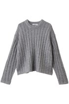 【エブール/ebure】のモヘアスパンコール クルーネックリブニットプルオーバー シルバー|ID: prp329100004756492 ipo3291000000036244016