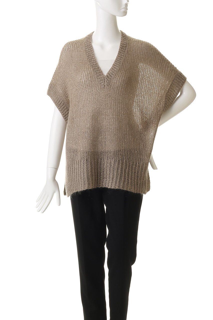 【エブール/ebure】の【11/7 0:00販売開始】モヘアスパンコール ニットベスト 人気、トレンドファッション・服の通販 founy(ファニー)  ファッション Fashion レディースファッション Fashion for Women トップス・カットソー Cut & Sew Tops ニット Knit Tops & Sweaters ベスト&ジレ / 重ね着スタイル Vests & Gilets カジュアルプルオーバー・ニットトップス Pullovers & Knit Tops / Casual Pullovers インナー Innerwear スパンコール Sequins, Sequin Embellishment スリット Slit, Slit Detail ベスト Vest, Waistcoat ロング Long, Long-Length エレガント 上品 Elegant other-2|ID: prp329100004756493 ipo3291000000034408066