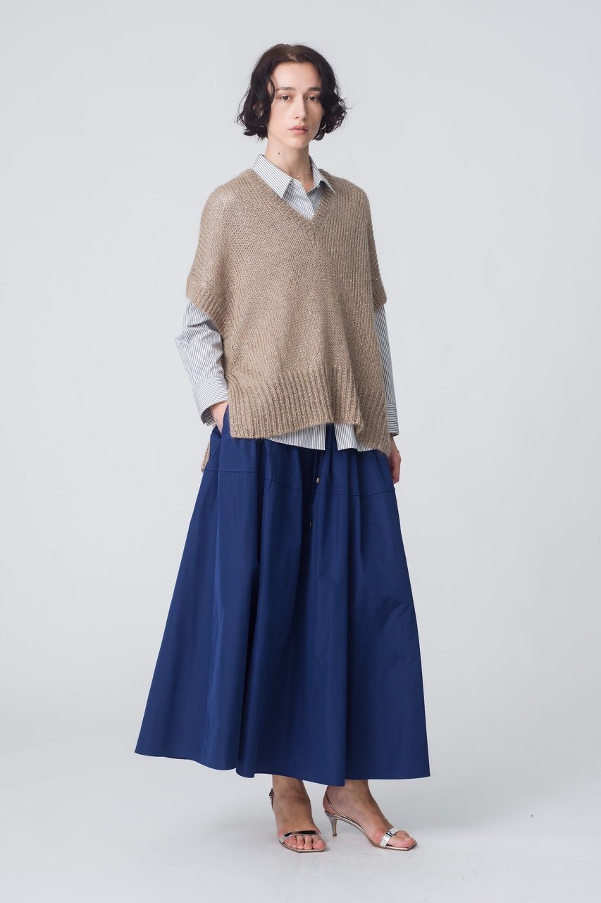 【エブール/ebure】の【11/7 0:00販売開始】モヘアスパンコール ニットベスト 人気、トレンドファッション・服の通販 founy(ファニー)  ファッション Fashion レディースファッション Fashion for Women トップス・カットソー Cut & Sew Tops ニット Knit Tops & Sweaters ベスト&ジレ / 重ね着スタイル Vests & Gilets カジュアルプルオーバー・ニットトップス Pullovers & Knit Tops / Casual Pullovers インナー Innerwear スパンコール Sequins, Sequin Embellishment スリット Slit, Slit Detail ベスト Vest, Waistcoat ロング Long, Long-Length エレガント 上品 Elegant other-7|ID: prp329100004756493 ipo3291000000034408071