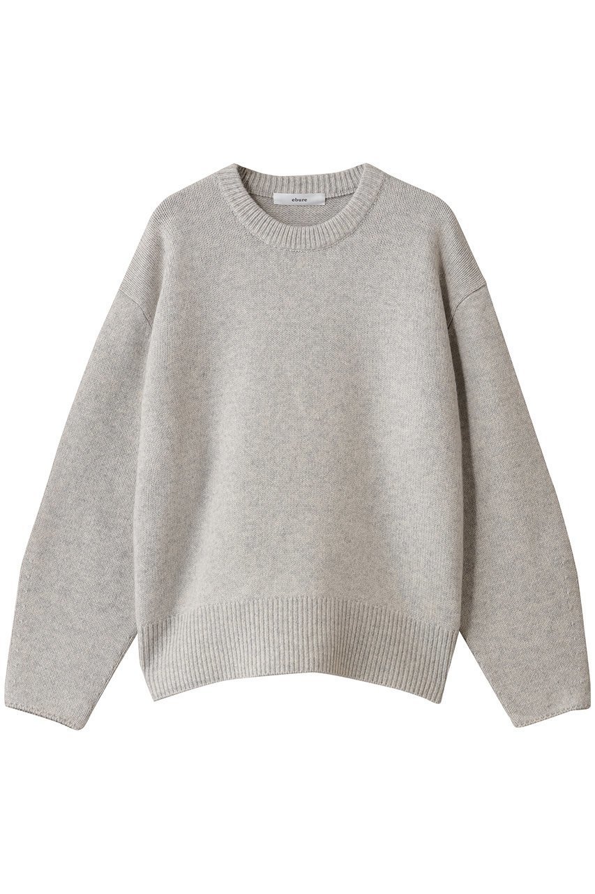 【エブール/ebure】の【11/7 0:00販売開始】ウールカシミアミドルゲージ クルーネックニットプルオーバー インテリア・キッズ・メンズ・レディースファッション・服の通販 founy(ファニー)  ファッション Fashion レディースファッション Fashion for Women トップス・カットソー Cut & Sew Tops ニット Knit Tops & Sweaters カジュアルプルオーバー・ニットトップス Pullovers & Knit Tops / Casual Pullovers おすすめ Recommended / Our Picks シンプル Simple, Minimal タンク Tank Top, Sleeveless Top ロング Long, Long-Length ライトグレー|ID: prp329100004756494 ipo3291000000034408075