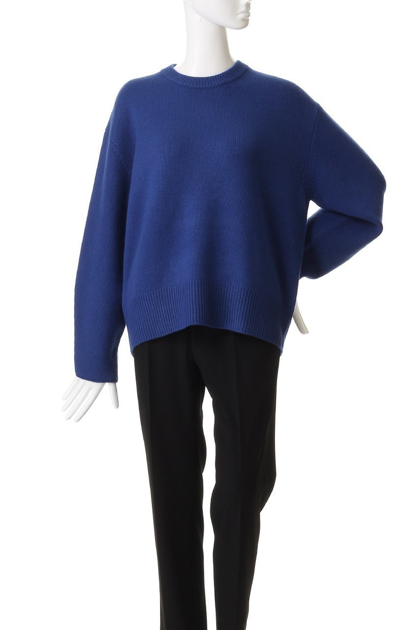 【エブール/ebure】のウールカシミアミドルゲージ クルーネックニットプルオーバー 人気、トレンドファッション・服の通販 founy(ファニー) 　ファッション　Fashion　レディースファッション　Fashion for Women　トップス・カットソー　Cut & Sew Tops　ニット　Knit Tops & Sweaters　カジュアルプルオーバー・ニットトップス　Pullovers & Knit Tops / Casual Pullovers　おすすめ　Recommended / Our Picks　シンプル　Simple, Minimal　タンク　Tank Top, Sleeveless Top　ロング　Long, Long-Length　再入荷　Restock / Back in Stock　other-2|ID: prp329100004756494 ipo3291000000035459857