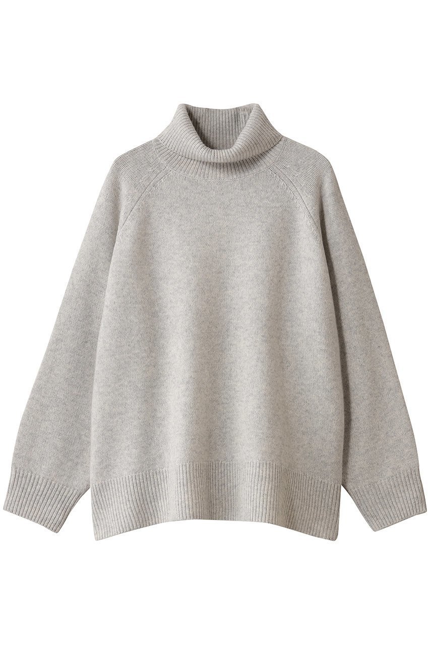 【エブール/ebure】の【11/7 0:00販売開始】ウールカシミアミドルゲージ タートルネックニットプルオーバー インテリア・キッズ・メンズ・レディースファッション・服の通販 founy(ファニー)  ファッション Fashion レディースファッション Fashion for Women トップス・カットソー Cut & Sew Tops ニット Knit Tops & Sweaters カジュアルプルオーバー・ニットトップス Pullovers & Knit Tops / Casual Pullovers タートルネック・ハイネックトップス Turtlenecks & High-Neck Tops タートルネック Turtleneck, High Neck バランス Balance, Style Balance フロント Front, Front Design ボトム Bottoms, Lower Wear 定番 Standard, Basic Item ライトグレー|ID: prp329100004756495 ipo3291000000034408083