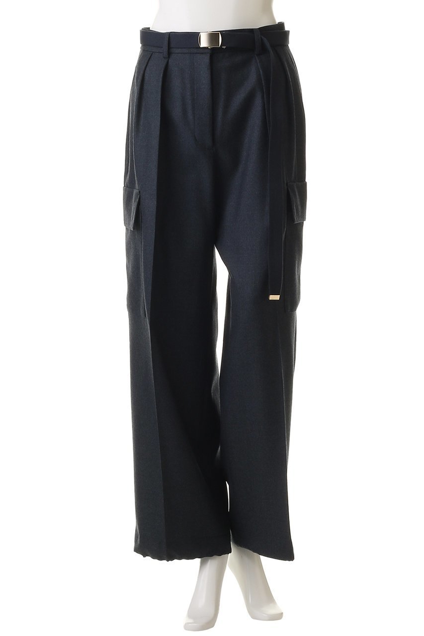 【エブール/ebure】のウールフラノ カーゴディテールパンツ 人気、トレンドファッション・服の通販 founy(ファニー) ファッション Fashion レディースファッション Fashion for Women パンツ Pants & Trousers カーゴパンツ Cargo Pants, Utility Pants センター Center, Center Line メランジ Melange, Mixed Yarn リラックス Relax, Relaxed Fit 新作・新入荷 New Arrivals / New In other-2|ID: prp329100004756501 ipo3291000000034408130