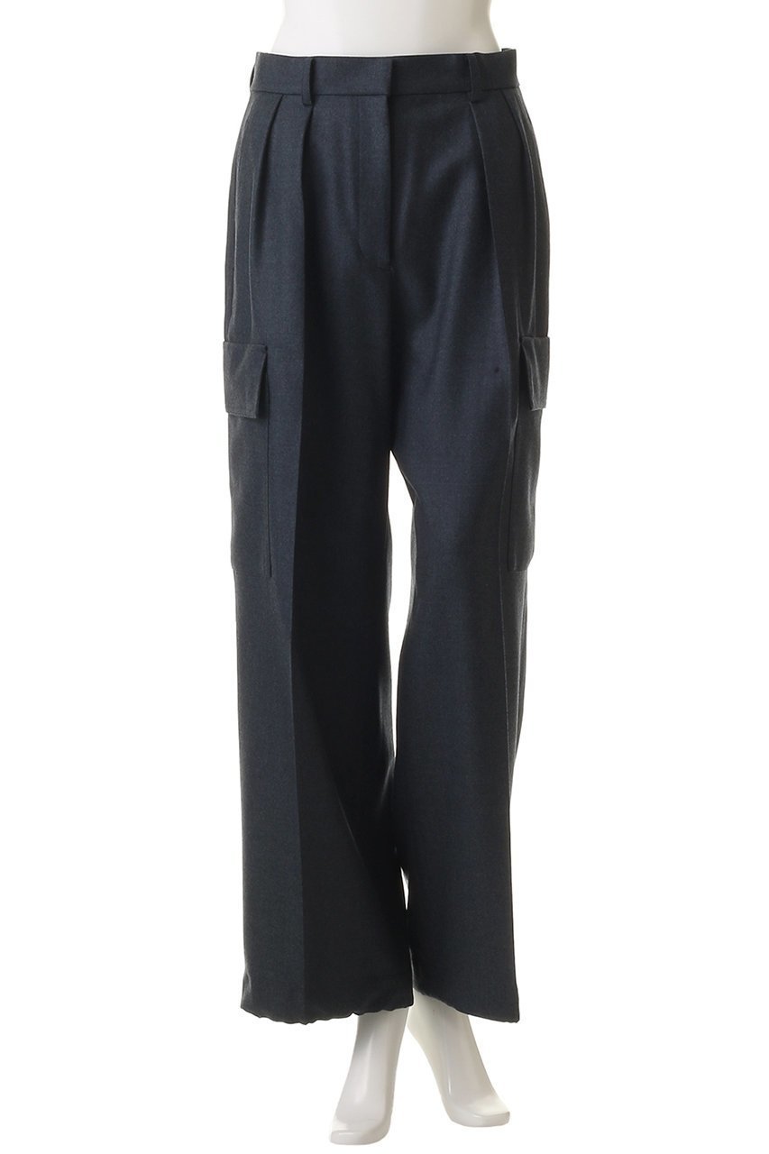 【エブール/ebure】のウールフラノ カーゴディテールパンツ 人気、トレンドファッション・服の通販 founy(ファニー) ファッション Fashion レディースファッション Fashion for Women パンツ Pants & Trousers カーゴパンツ Cargo Pants, Utility Pants センター Center, Center Line メランジ Melange, Mixed Yarn リラックス Relax, Relaxed Fit 新作・新入荷 New Arrivals / New In other-7|ID: prp329100004756501 ipo3291000000034408140