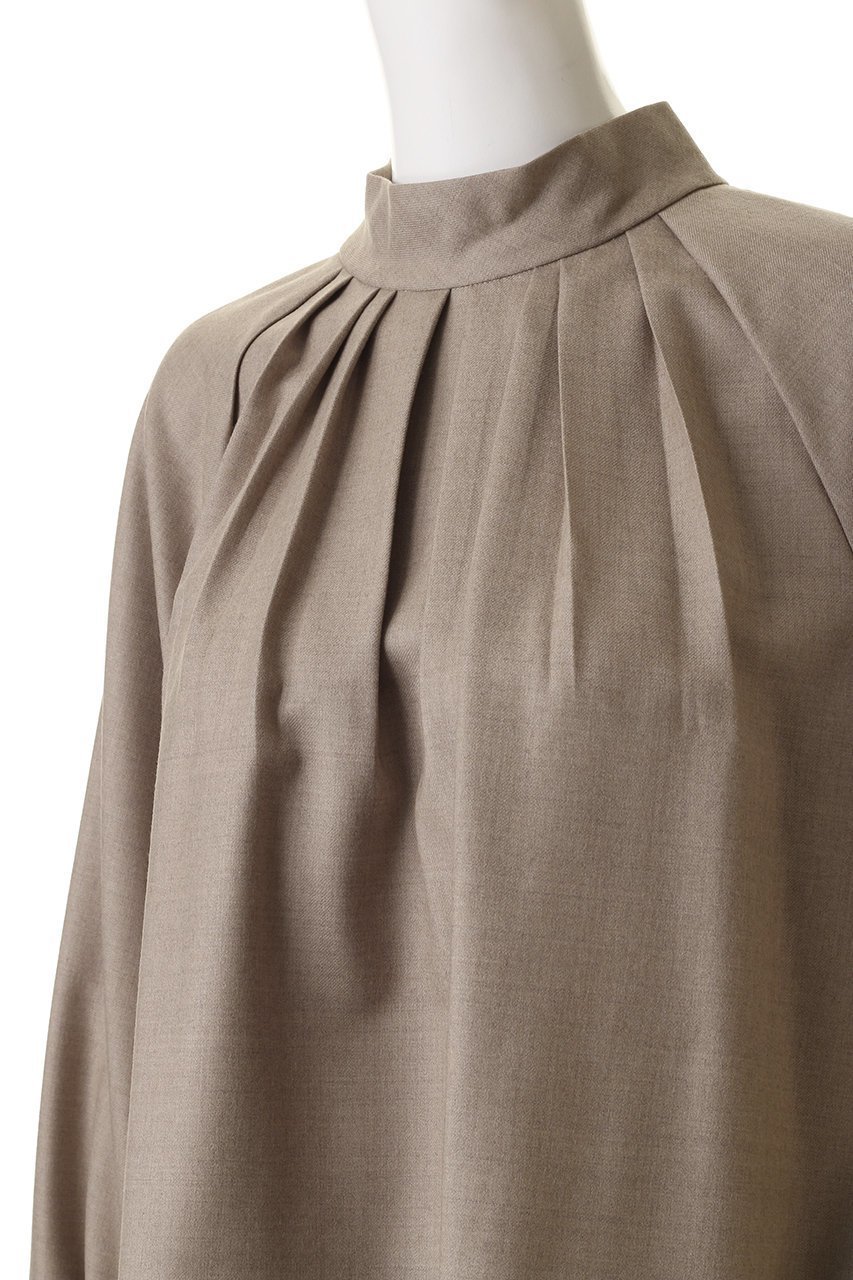 【エブール/ebure】の【11/7 0:00販売開始】ウールフラノ ハイネックプルオーバーブラウス 人気、トレンドファッション・服の通販 founy(ファニー) 　ファッション　Fashion　レディースファッション　Fashion for Women　トップス・カットソー　Cut & Sew Tops　シャツ・ブラウス・オフィスカジュアル　Elegant Blouses & Button-Ups　カジュアルプルオーバー・ニットトップス　Pullovers & Knit Tops / Casual Pullovers　おすすめ　Recommended / Our Picks　ショート　Short, Short Length　スリーブ　Sleeve, Long Sleeve / Short Sleeve　ハイネック　High Neck, Mock Neck　バランス　Balance, Style Balance　ボトム　Bottoms, Lower Wear　メランジ　Melange, Mixed Yarn　ロング　Long, Long-Length　other-5|ID: prp329100004756503 ipo3291000000034408151