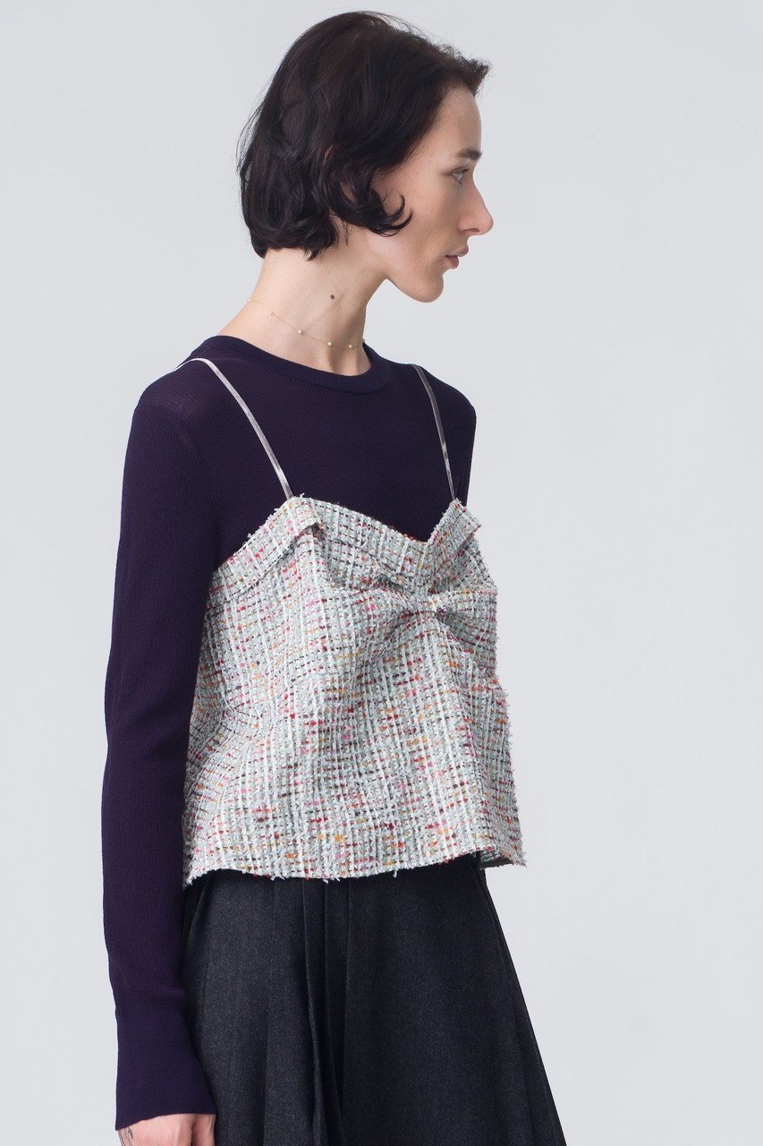 【エブール/ebure】のカラースラブシアー キャミソール 人気、トレンドファッション・服の通販 founy(ファニー) 　ファッション　Fashion　レディースファッション　Fashion for Women　トップス・カットソー　Cut & Sew Tops　キャミソール&ノースリーブ　Camisoles & Sleeveless Tops　シャツ・ブラウス・オフィスカジュアル　Elegant Blouses & Button-Ups　ロングTシャツ・Tシャツ　Longline T-Shirts & Tees　カットソー・ベーシックTシャツ　Cut-and-Sewn Tops / Stretch Tees & Basics　おすすめ　Recommended / Our Picks　カラフル　Colorful Design　キャミソール　Camisole, Spaghetti Strap Top　シアー　Sheer, See-Through　タンク　Tank Top, Sleeveless Top　ツイード　Twill, Twill Weave　デニム　Denim, Jeans Material　プリーツ　Pleats, Pleated　ベルベット　Velvet, Velvety　マニッシュ　Mannish, Boyish　リブニット　Rib Knit, Ribbed Knit　再入荷　Restock / Back in Stock　軽量　Lightweight, Ultra Light　other-6|ID: prp329100004756508 ipo3291000000035513600