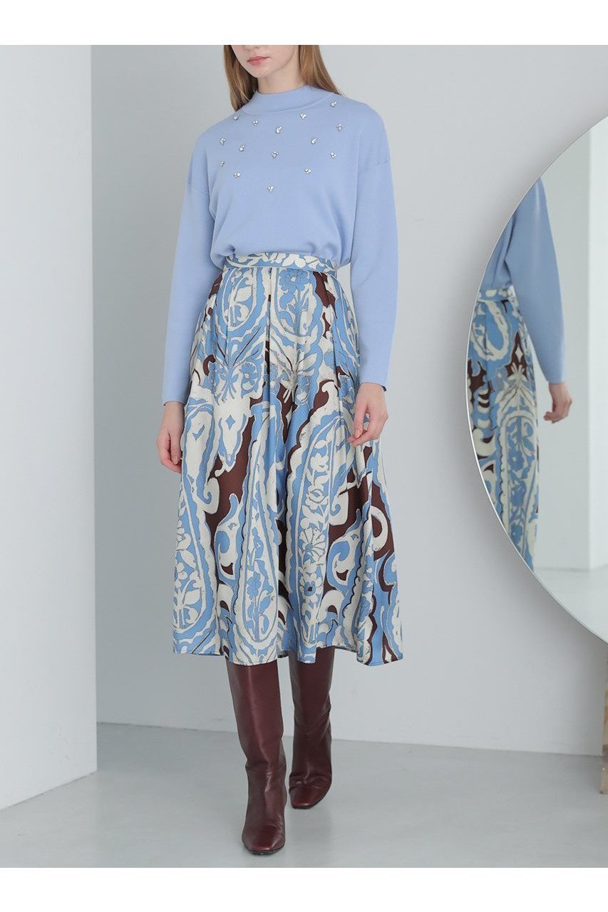 【アナイ/ANAYI】のメーレエンブロイダリー プルオーバー 人気、トレンドファッション・服の通販 founy(ファニー)  ファッション Fashion レディースファッション Fashion for Women トップス・カットソー Cut & Sew Tops ニット Knit Tops & Sweaters カジュアルプルオーバー・ニットトップス Pullovers & Knit Tops / Casual Pullovers イタリア Italy ショルダー Shoulder, Shoulder Strap ストーン Stone, Gem-Like ドロップ Drop Shoulder, Dropped Style ハイネック High Neck, Mock Neck エレガント 上品 Elegant 新作・新入荷 New Arrivals / New In 春 Spring other-3|ID: prp329100004756520 ipo3291000000034408246