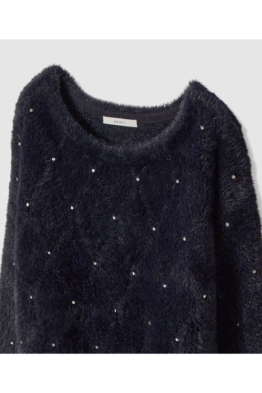 【アナイ/ANAYI】のフェザージャガードビジュー プルオーバー 人気、トレンドファッション・服の通販 founy(ファニー)  ファッション Fashion レディースファッション Fashion for Women トップス・カットソー Cut & Sew Tops ニット Knit Tops & Sweaters カジュアルプルオーバー・ニットトップス Pullovers & Knit Tops / Casual Pullovers グラデーション Gradient, Ombre ジャカード/ジャガード Jacquard, Woven Pattern ストレッチ Stretch, Stretchy Fabric フェザー Feather, Feather Detail ホリデーシーズン Holiday Season ラウンド Round, Round Neck 人気 Popular, Best Seller 新作・新入荷 New Arrivals / New In other-3|ID: prp329100004756522 ipo3291000000034408261