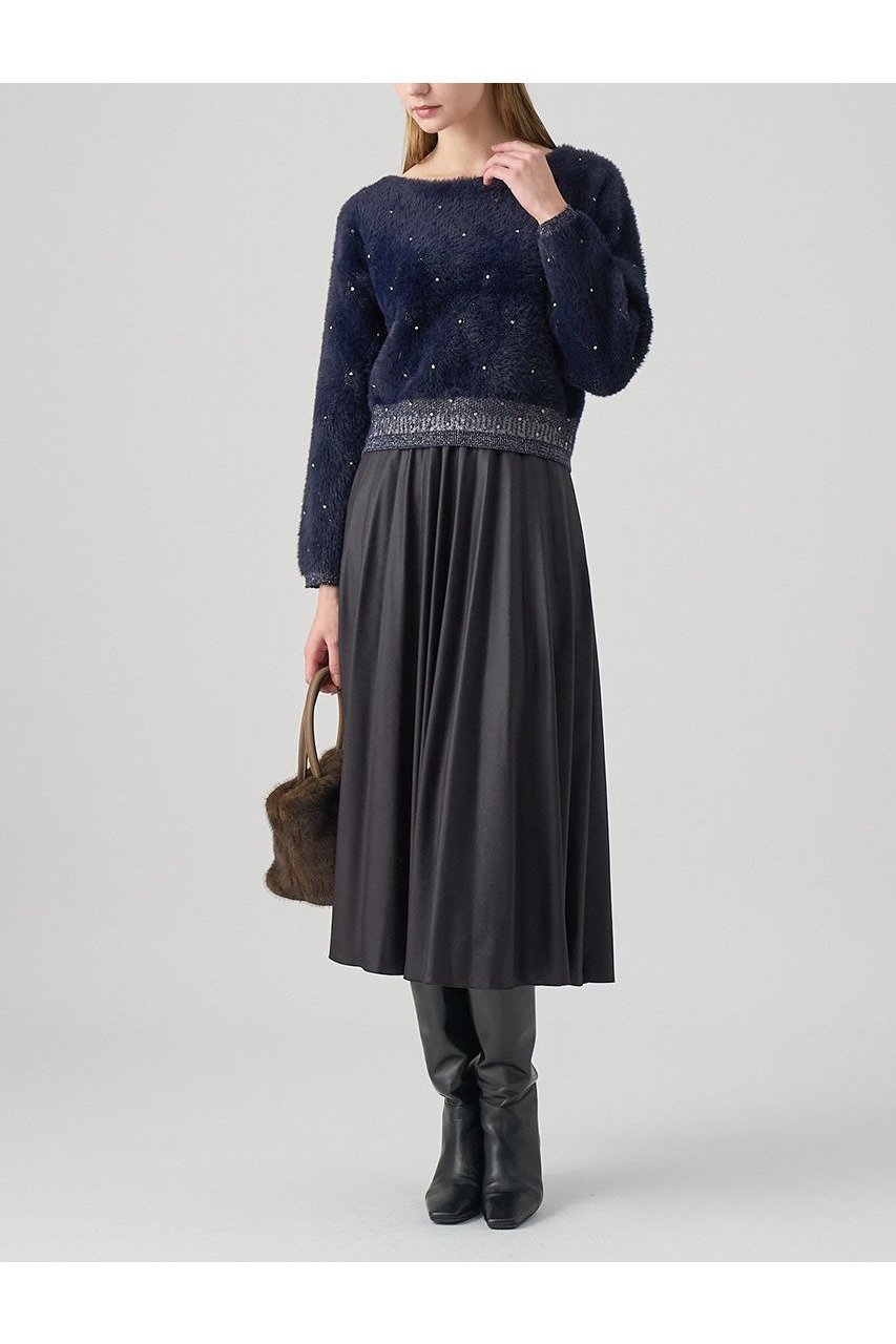 【アナイ/ANAYI】のフェザージャガードビジュー プルオーバー 人気、トレンドファッション・服の通販 founy(ファニー)  ファッション Fashion レディースファッション Fashion for Women トップス・カットソー Cut & Sew Tops ニット Knit Tops & Sweaters カジュアルプルオーバー・ニットトップス Pullovers & Knit Tops / Casual Pullovers グラデーション Gradient, Ombre ジャカード/ジャガード Jacquard, Woven Pattern ストレッチ Stretch, Stretchy Fabric フェザー Feather, Feather Detail ホリデーシーズン Holiday Season ラウンド Round, Round Neck 人気 Popular, Best Seller 新作・新入荷 New Arrivals / New In other-5|ID: prp329100004756522 ipo3291000000034408263